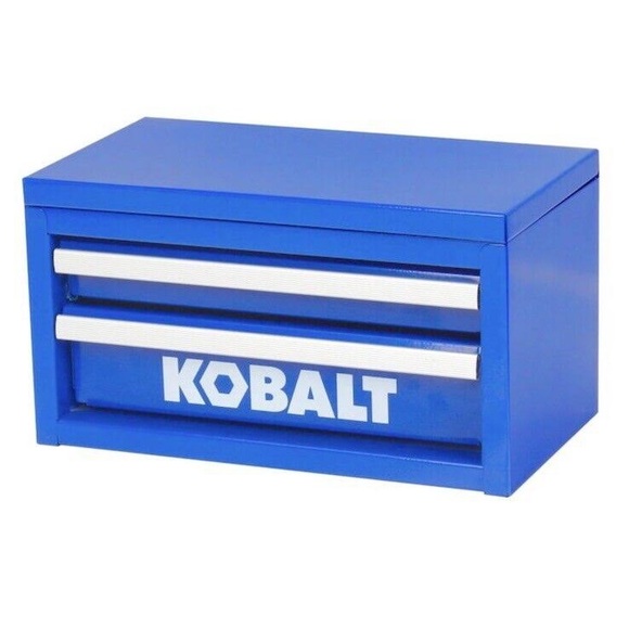 New 25th Anniversary Kobalt Mini Toolbox Blue Two Drawer - Picture 2 of 3